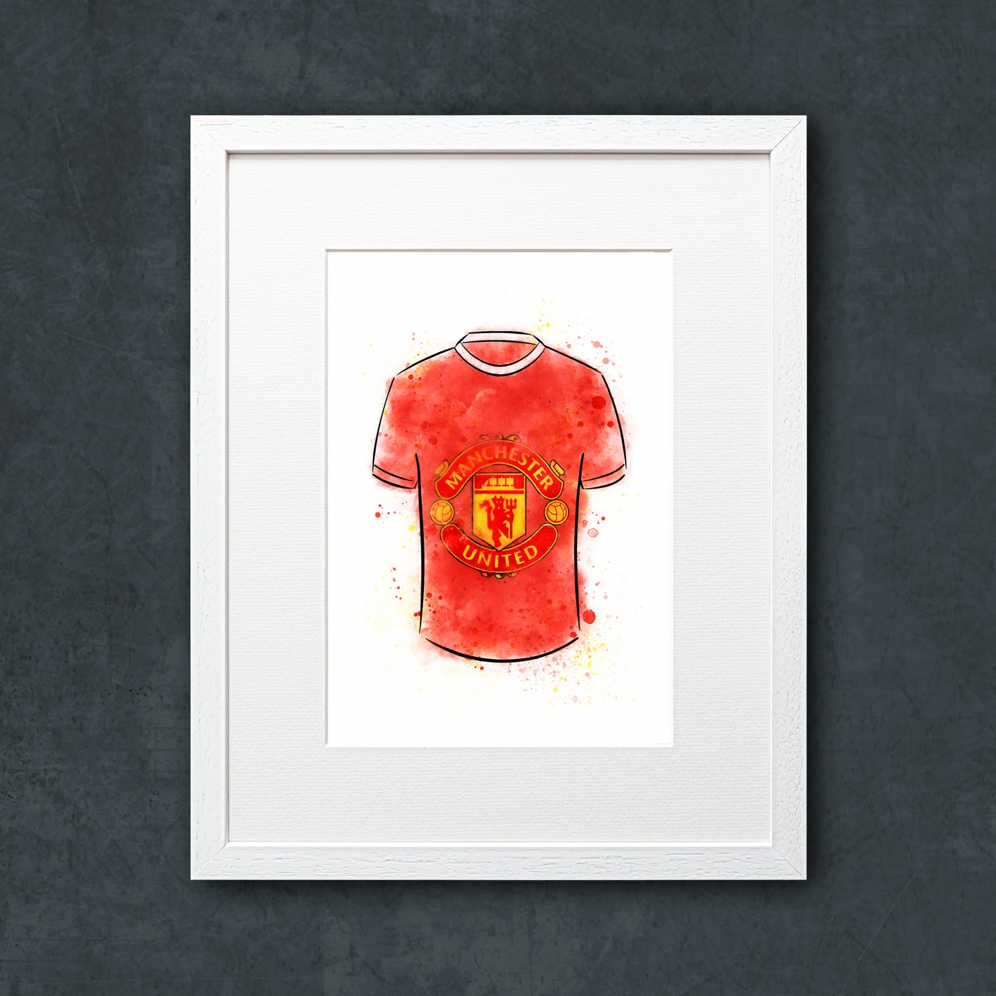 Manchester Utd Shirt Illustration
