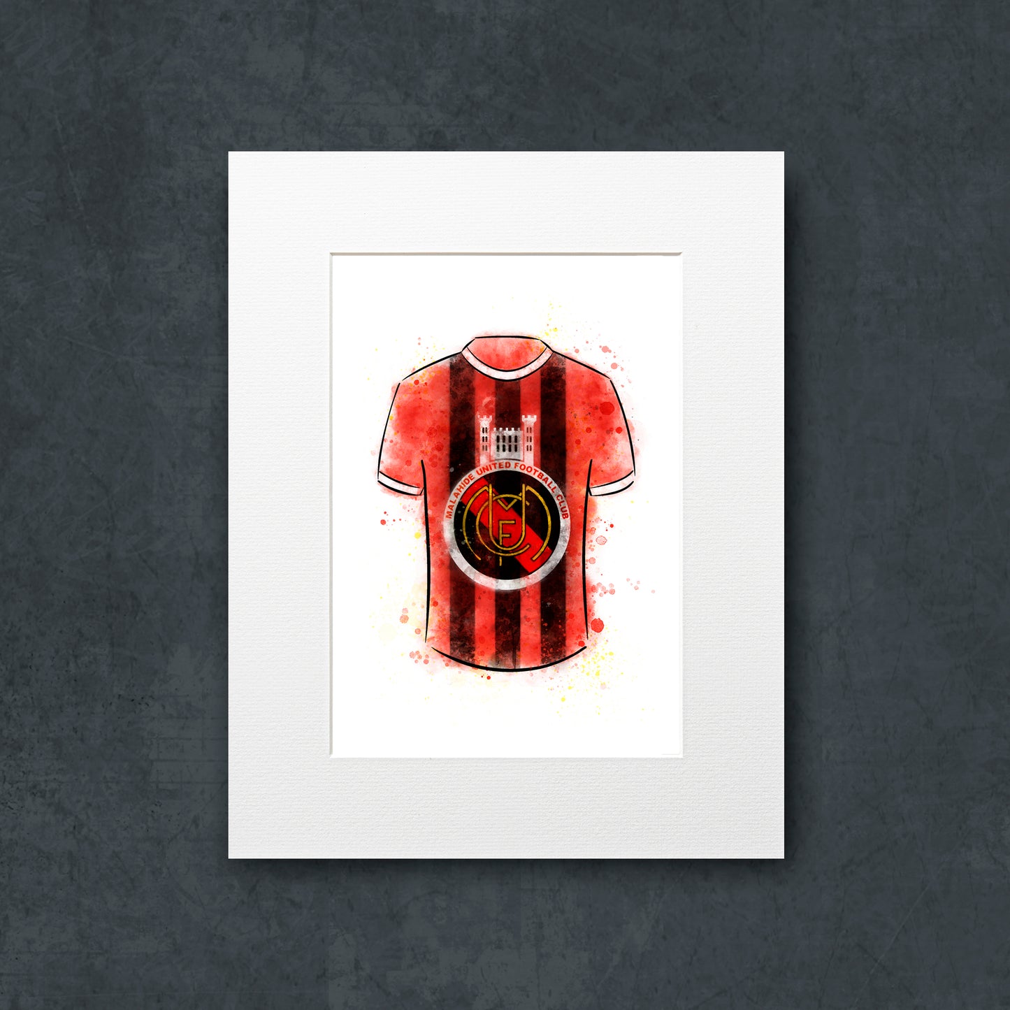 Malahide Utd Shirt Illustration