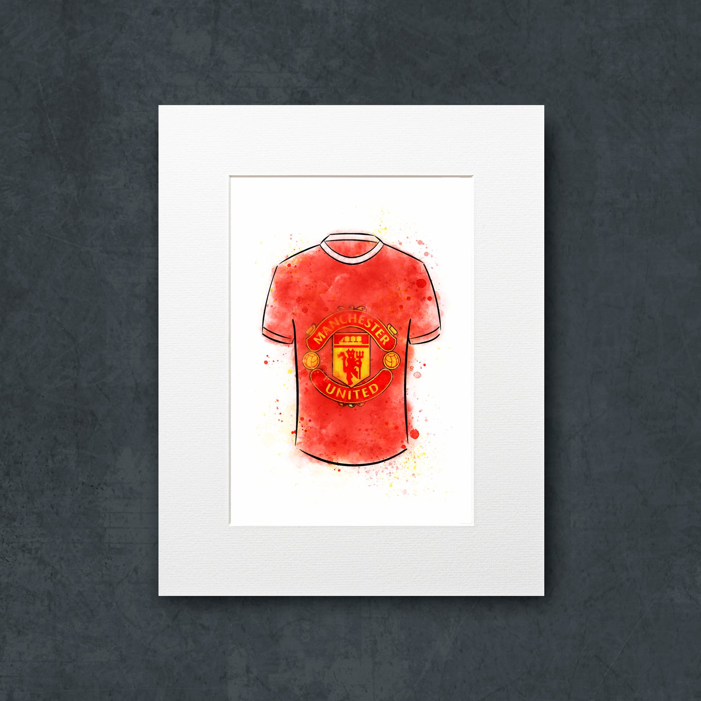 Manchester Utd Shirt Illustration