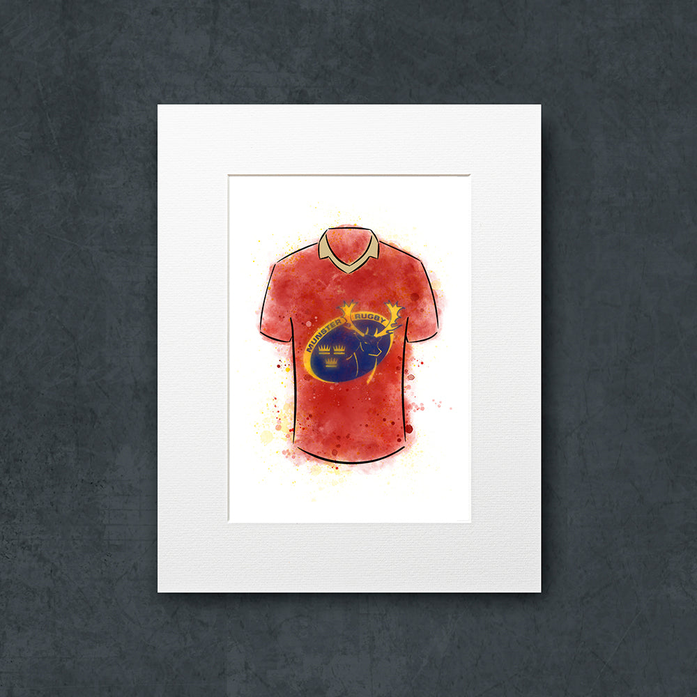 Munster Rugby Shirt Illustration