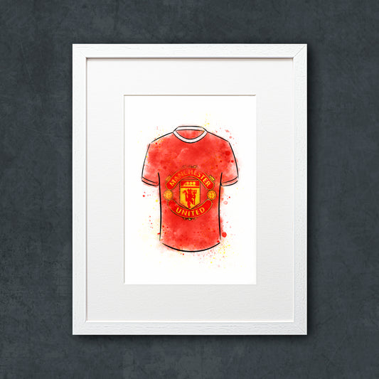 Manchester Utd Shirt Illustration