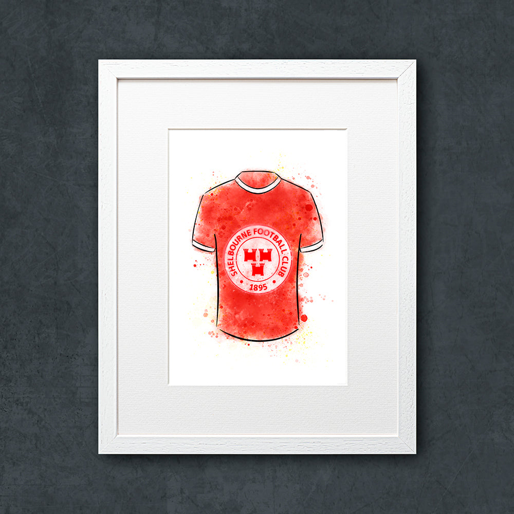 Shelbourne FC Shirt Illustration