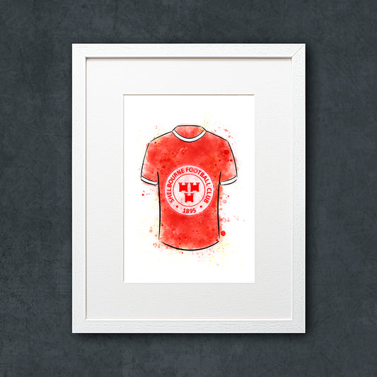 Shelbourne FC Shirt Illustration
